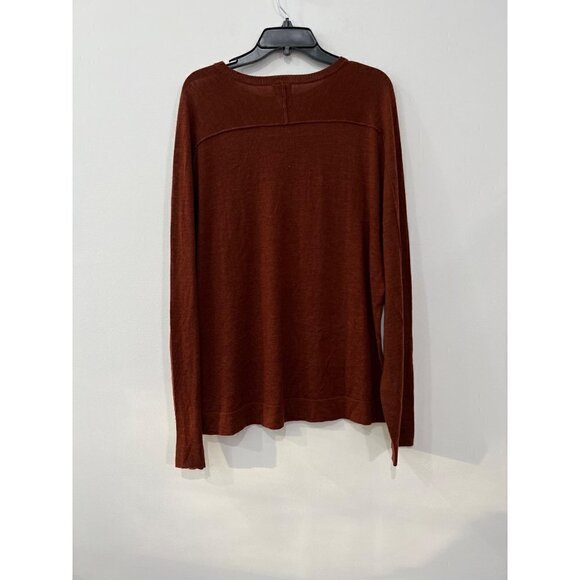 NWT GOOD MAN BRAND Size XL MVP Slim Fit Notch Neck Wool Sweater brown MSRP$185 - Picture 6 of 11